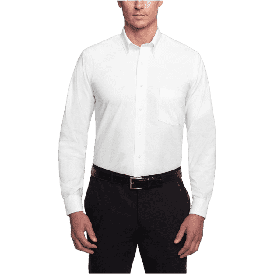 Van Heusen Men's Regular Fit Solid Oxford Dress Shirt for $15 Van Heusen Men's Regular Fit Solid Oxford Dress Shirt for $15