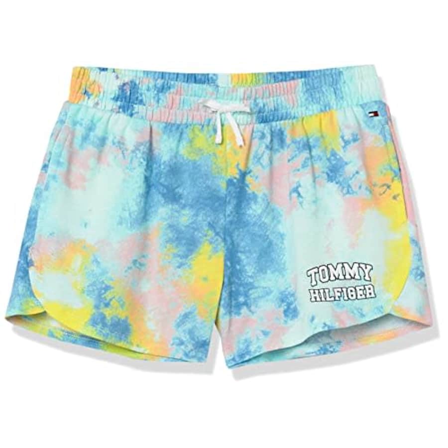 Tommy Hilfiger Girls' Pull On Short, Elastic Waist & Faux Drawstring, TD Blue Tint 22, 4 for $10 Tommy Hilfiger Girls' Pull On Short, Elastic Waist & Faux Drawstring, TD Blue Tint 22, 4 for $10