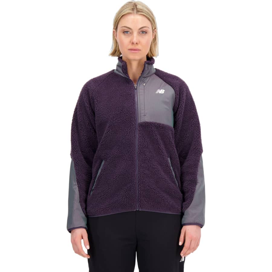 New Balance Women's Q Speed Sherpa Fleece Jacket for $36