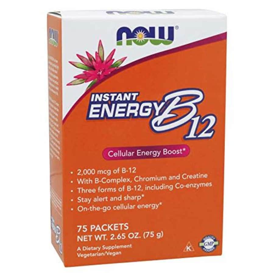 Now Foods Instant Energy B-12, 75 Packets (Pack of 2) for $27