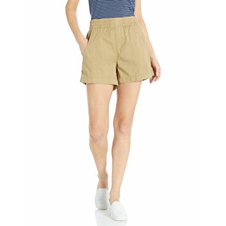 Levi's Women's Cinched A-Line Shorts, Comfy Unbasic Khaki, X-Small for $29