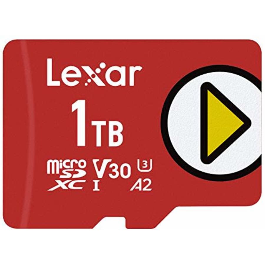 Lexar PLAY 1TB microSDXC UHS-I Micro SD Memory Card: $64 Lexar PLAY 1TB microSDXC UHS-I Micro SD Memory Card: $64