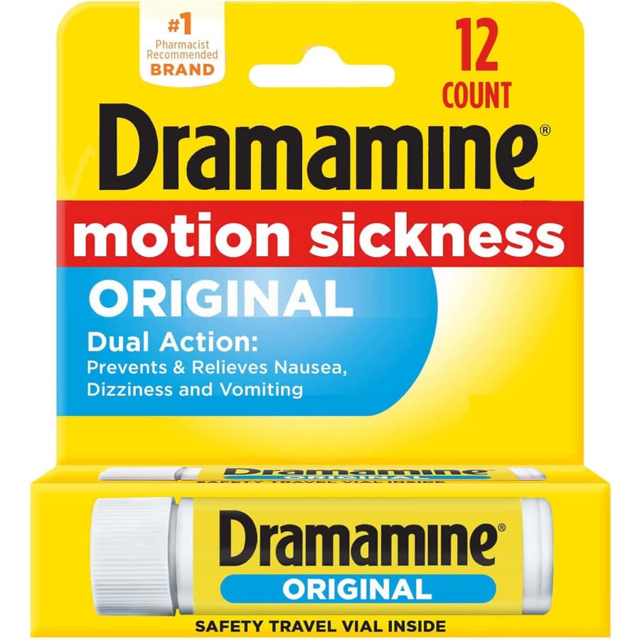 Dramamine 12-Count Original Formula Motion Sickness Relief for $3 via Sub & Save