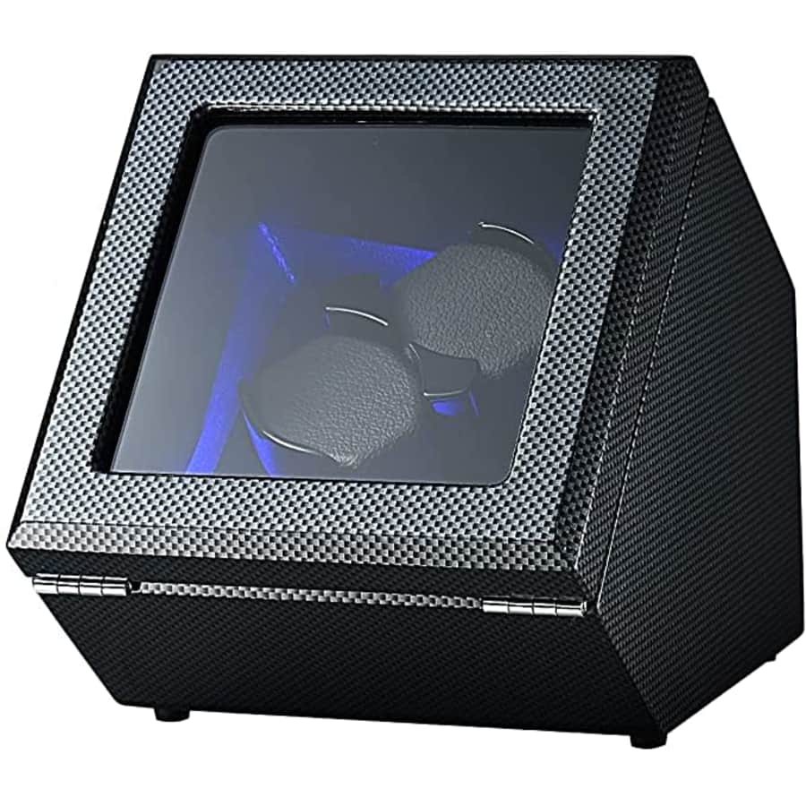 Flint Automatic Watch Winder Box with LED Light for $75 Flint Automatic Watch Winder Box with LED Light for $75