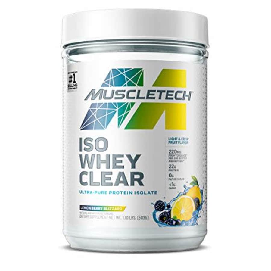 Whey Protein Powder | MuscleTech Clear Whey Protein Isolate | Whey Isolate Protein Powder for Women for $30