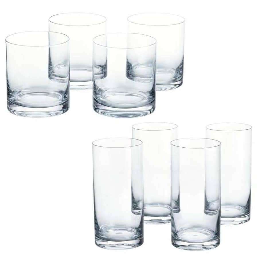Home Decorators Collection Skylar Ombre Double Old-Fashioned and Highball 8-Piece Glass Set for $14