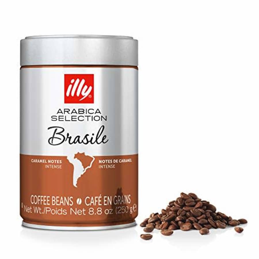 illy Coffee, Arabica Selection Whole Bean Brazil, Single Origin, Intense with Notes of Caramel, for $29