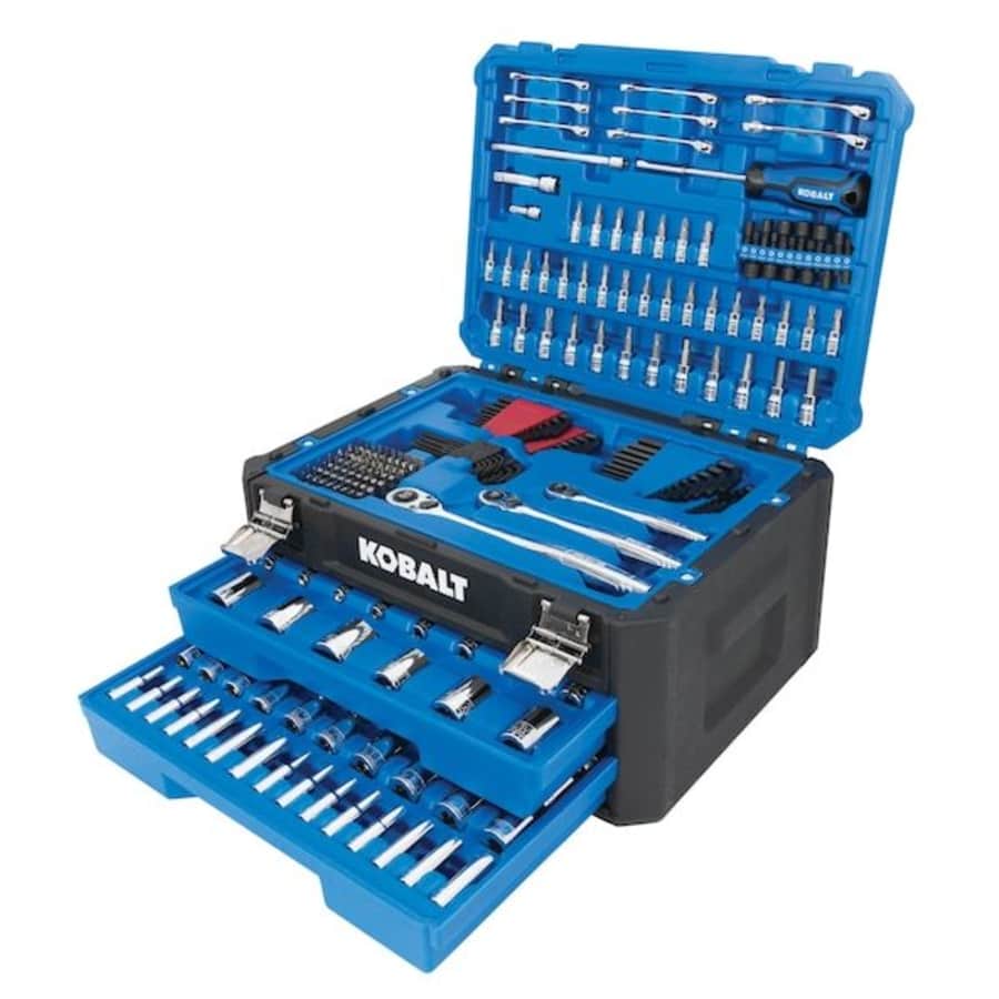 Kobalt 277-Piece SAE & Metric Polished Chrome Mechanics Tool Set w/ Hard Case: $99