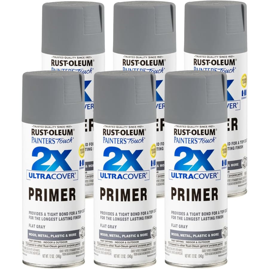 Rust-Oleum Painter's Touch 2X Ultra Cover Spray Primer 6-Pack for $30 Rust-Oleum Painter's Touch 2X Ultra Cover Spray Primer 6-Pack for $30