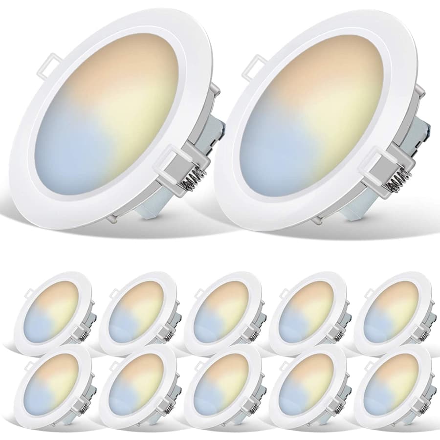 Energetic Smarter Lighting 6" LED Recessed Light 12-Pack for $80