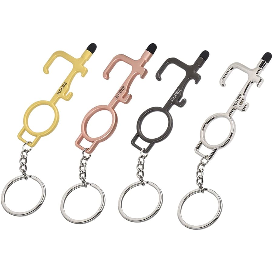 Broom No Touch Tool Keychain 4-Pack for $5