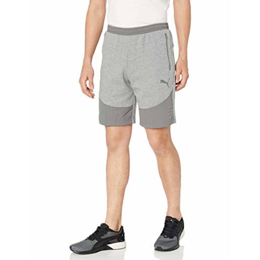 PUMA Men's Evostripe Lite Shorts, Medium Gray Heather, X-Large for $10 PUMA Men's Evostripe Lite Shorts, Medium Gray Heather, X-Large for $10