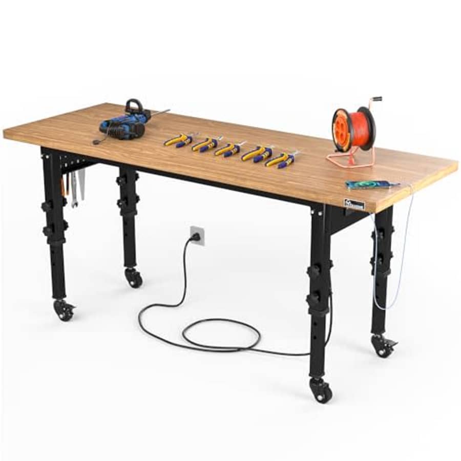 YitaHome 60" x 20" Adjustable Workbench for $200
