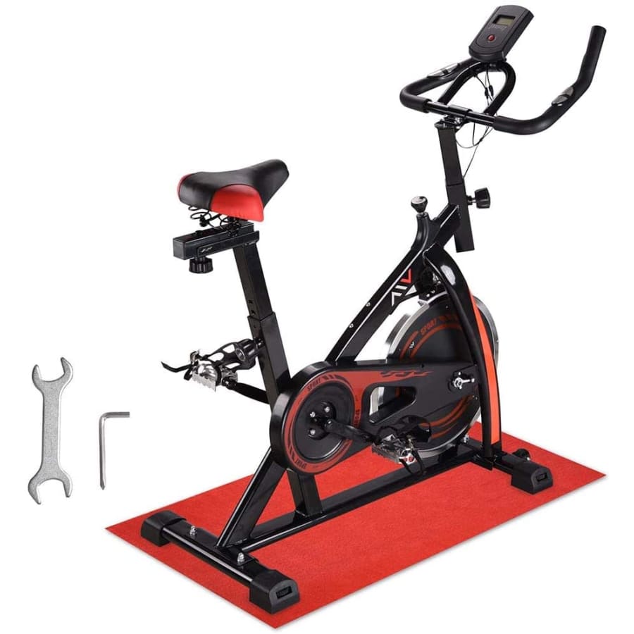 AW Stationary Exercise Bike with Mat for $197 AW Stationary Exercise Bike with Mat for $197