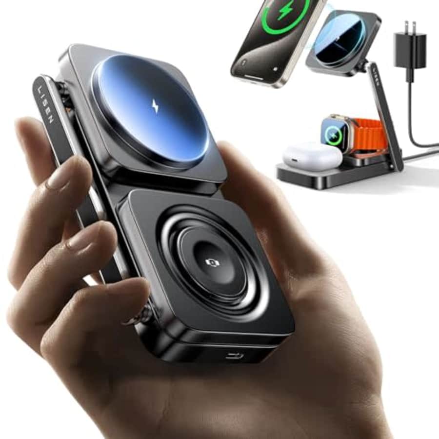 Lisen 3-in-1 Charging Station for Apple Devices for $25