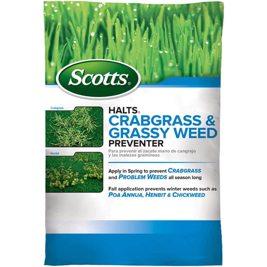 Scotts Halts Crabgrass Preventer: $14 Scotts Halts Crabgrass Preventer: $14