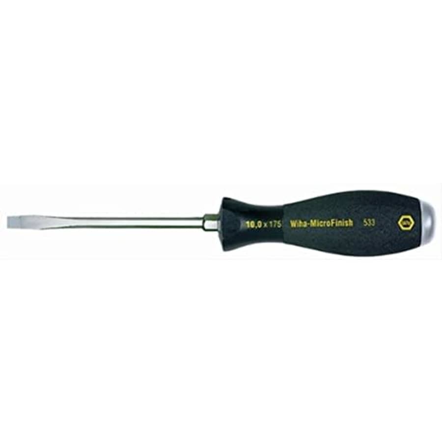 Wiha Tools Wiha 53325 Slotted Screwdriver, Heavy Duty with MicroFinish Handle, 8.0 x 150mm for $31 Wiha Tools Wiha 53325 Slotted Screwdriver, Heavy Duty with MicroFinish Handle, 8.0 x 150mm for $31