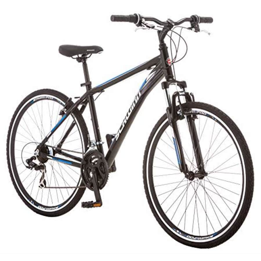 Schwinn GTX 1.0 Comfort Adult Hybrid Bike, Dual Sport Bicycle, 20-Inch Aluminum Frame, Black for $400