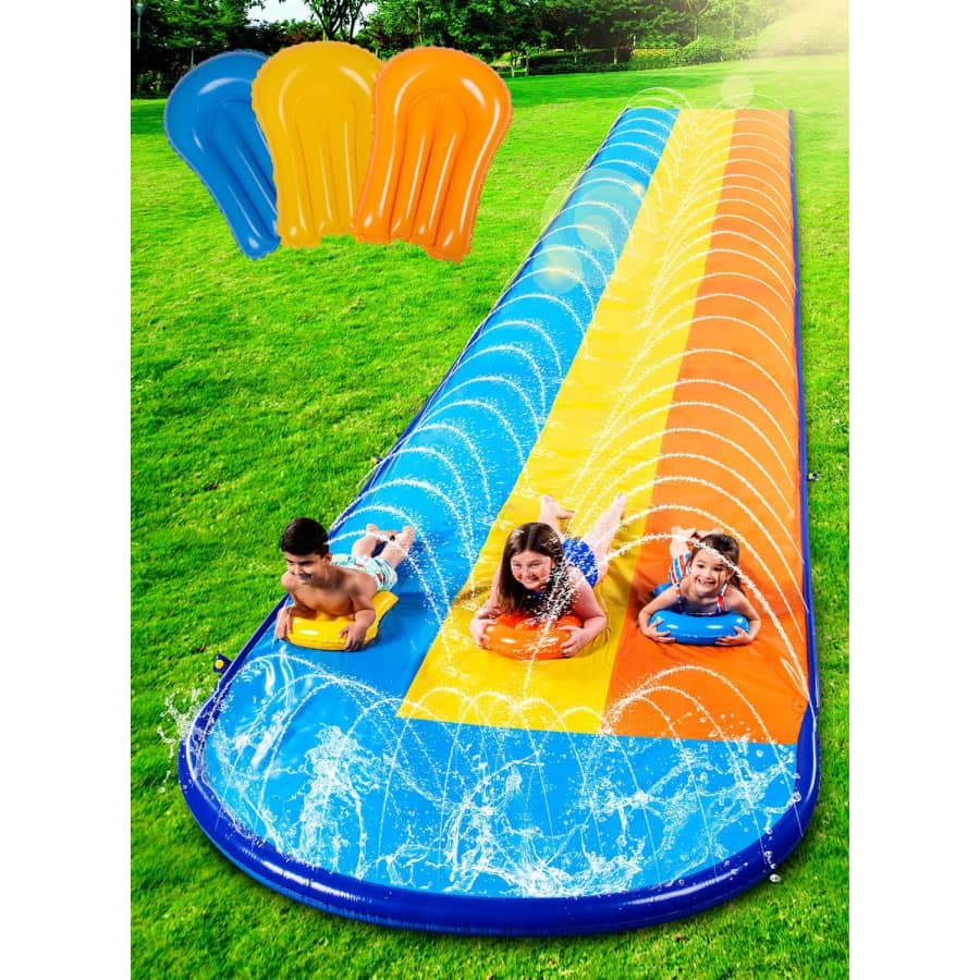 Sloosh Water Slides w/ Body Boards from $34 Sloosh Water Slides w/ Body Boards from $34