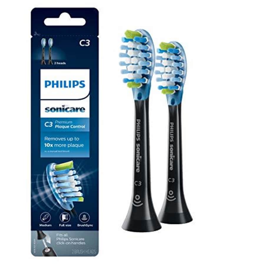 Genuine Philips Sonicare C3 Premium Plaque Control Toothbrush Head, HX9042/95#, 2-pk, Black for $20 Genuine Philips Sonicare C3 Premium Plaque Control Toothbrush Head, HX9042/95#, 2-pk, Black for $20