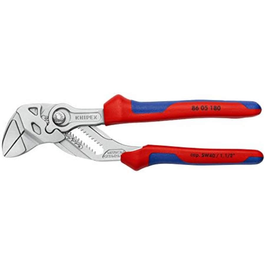 KNIPEX Tools - Pliers Wrench, Chrome, Multi-Component (8605180), 7-1/4 inches for $54 KNIPEX Tools - Pliers Wrench, Chrome, Multi-Component (8605180), 7-1/4 inches for $54