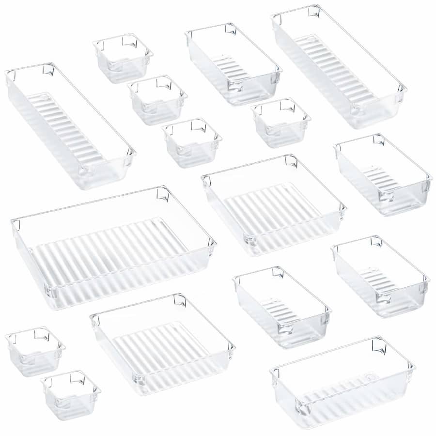 Kootek 16-Piece Desk Drawer Organizer Set for $19 Kootek 16-Piece Desk Drawer Organizer Set for $19