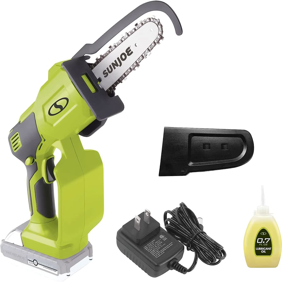 Sun Joe 24V iON+ Cordless Mini Chainsaw: $55 Sun Joe 24V iON+ Cordless Mini Chainsaw: $55