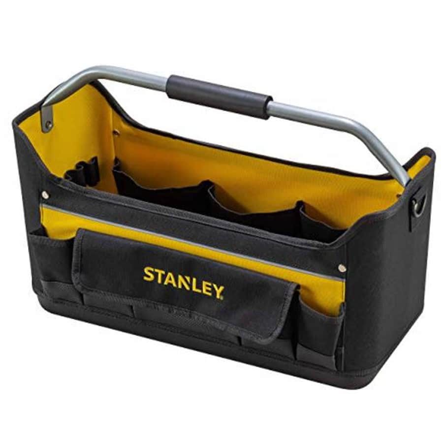 Stanley Tools STANLEY Open Tool Bag Tote, Waterproof Base, Multi-Pockets Storage Organiser with Shoulder Strap, for $34