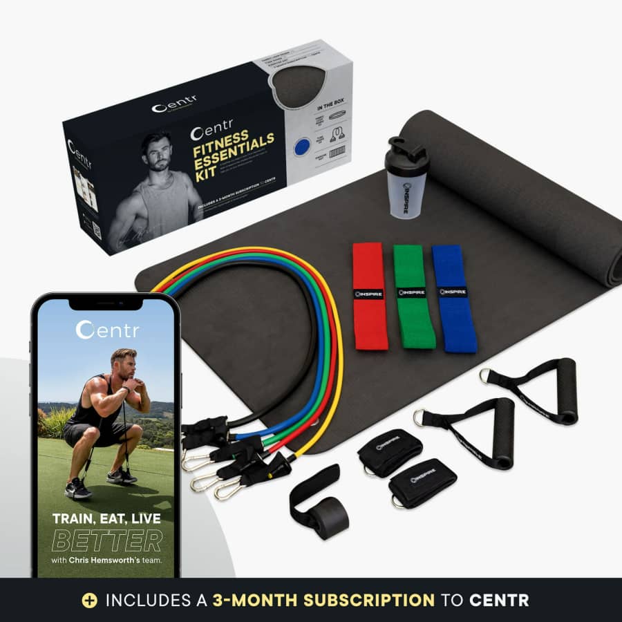 Centr by Chris Hemsworth Fitness Essentials Kit: $15 Centr by Chris Hemsworth Fitness Essentials Kit: $15