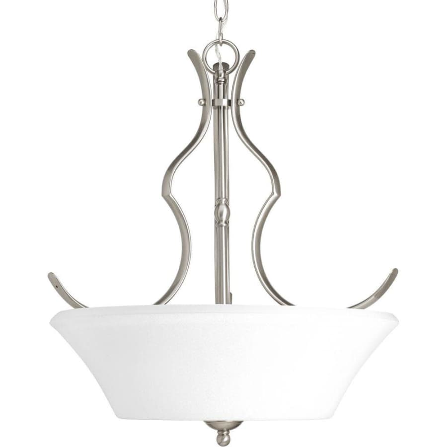 Progress Lighting Applause Collection 3-Light Brushed Nickel Foyer Pendant for $65 Progress Lighting Applause Collection 3-Light Brushed Nickel Foyer Pendant for $65