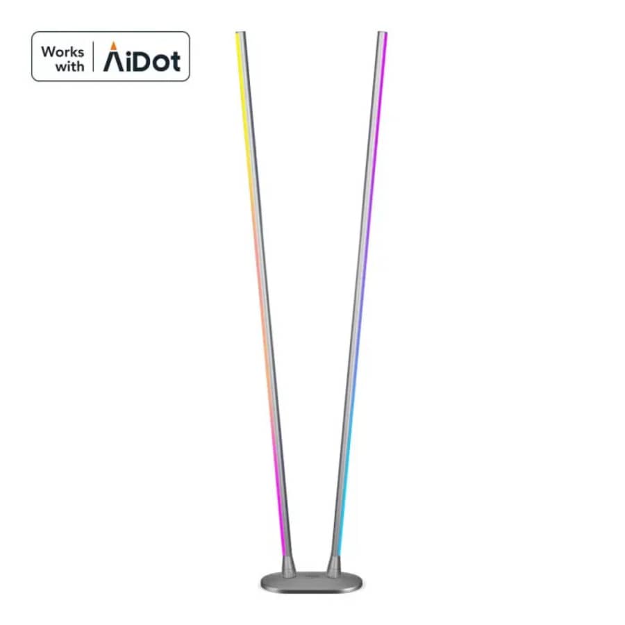 AiDot MuJoy RGBWW Smart Dual-Bar Corner Floor Lamp for $44 AiDot MuJoy RGBWW Smart Dual-Bar Corner Floor Lamp for $44