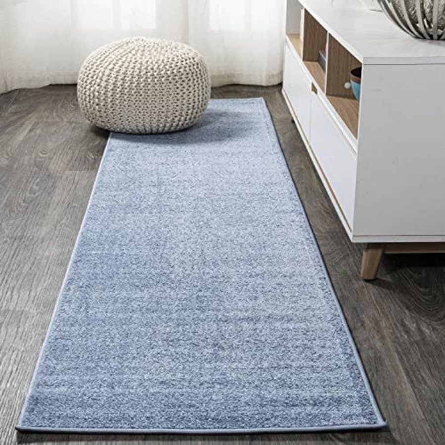JONATHAN Y SEU100F-214 Haze Solid Low-Pile Indoor Runner Rug, Coastal, Bohemian, Minimalist, for $75