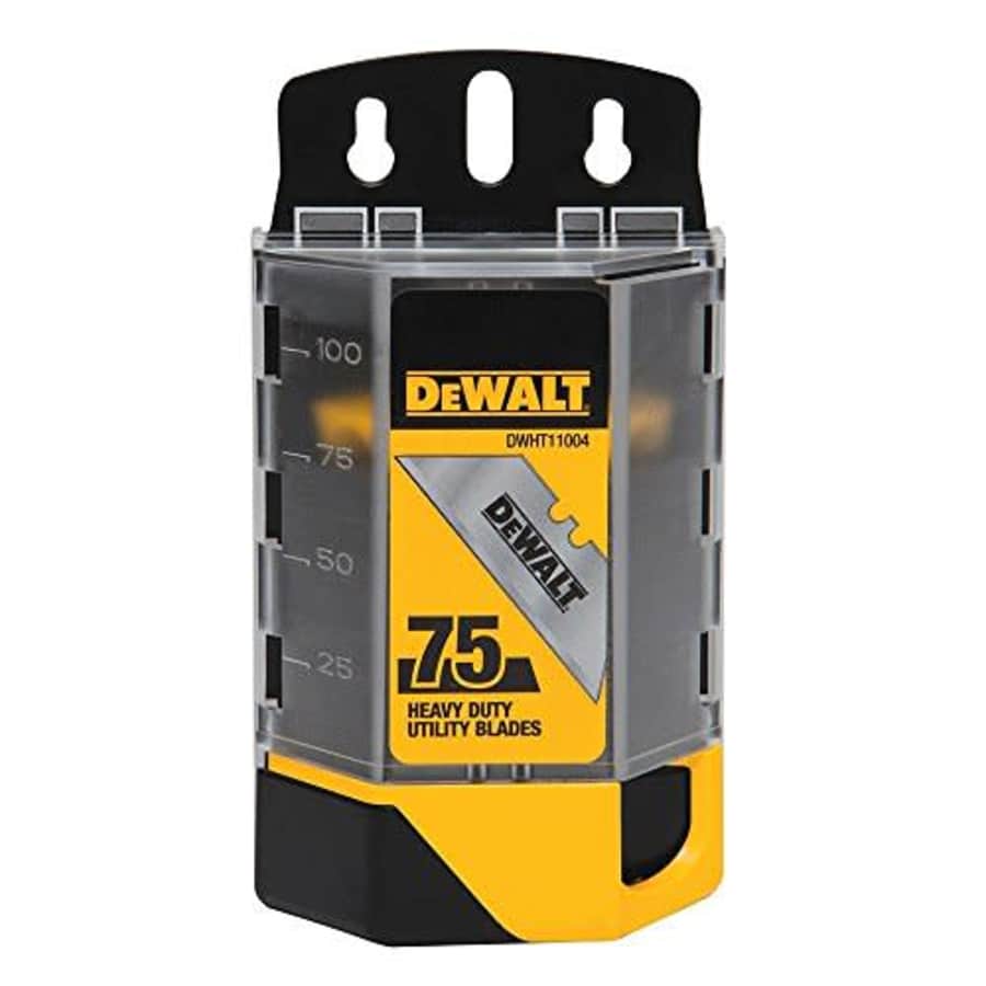 Dewalt DWHT11004 4 Pack 75 Pc. Heavy Duty Utility Blades for $24