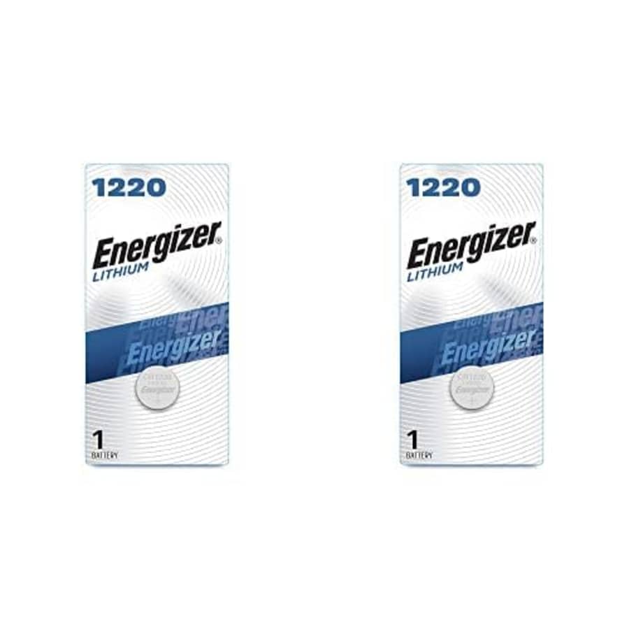 Energizer 1220 Batteries, Lithium 3V Battery Bundle, Pack of 2 for $11