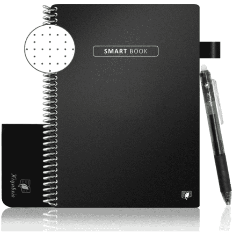 Kiyubeie Mini Dot-Grid Smart Reusable Notebook w/ Pen & Cloth for $9