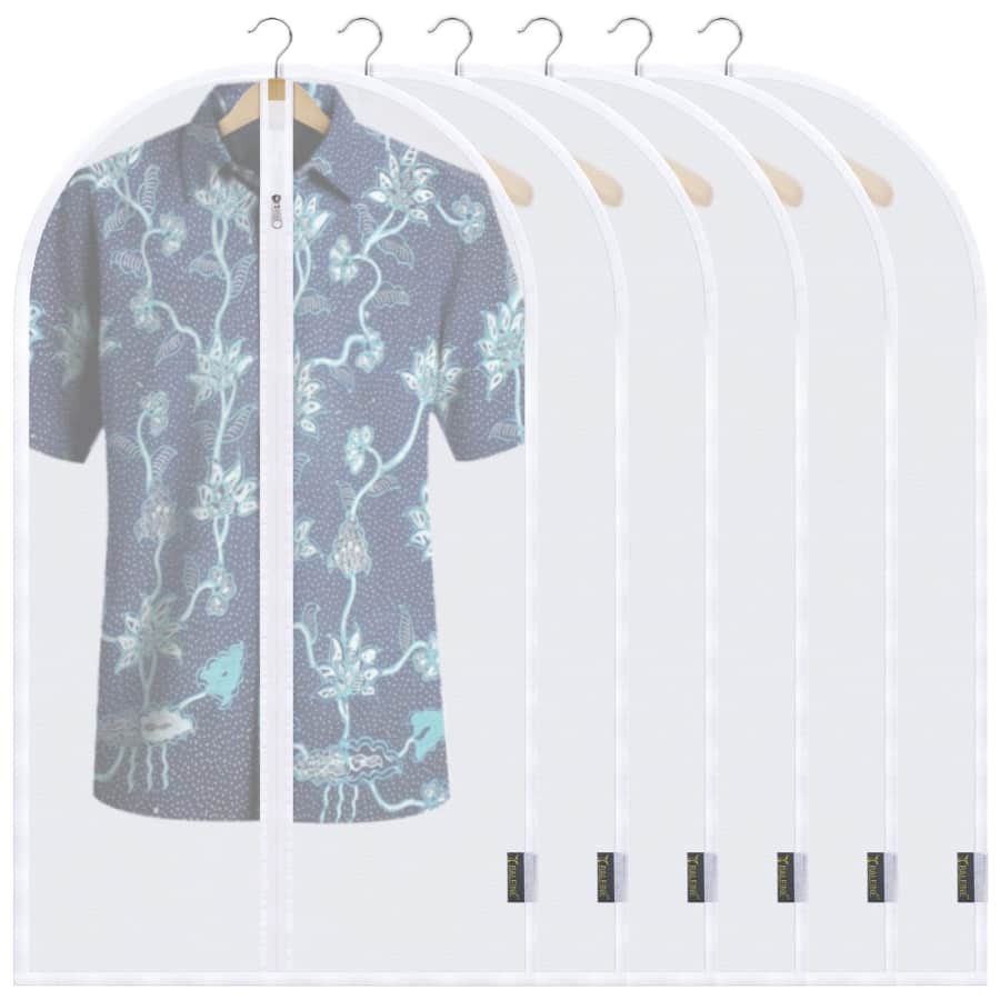 Baleine 40" Clear Garment Bags 6-Pack for $17