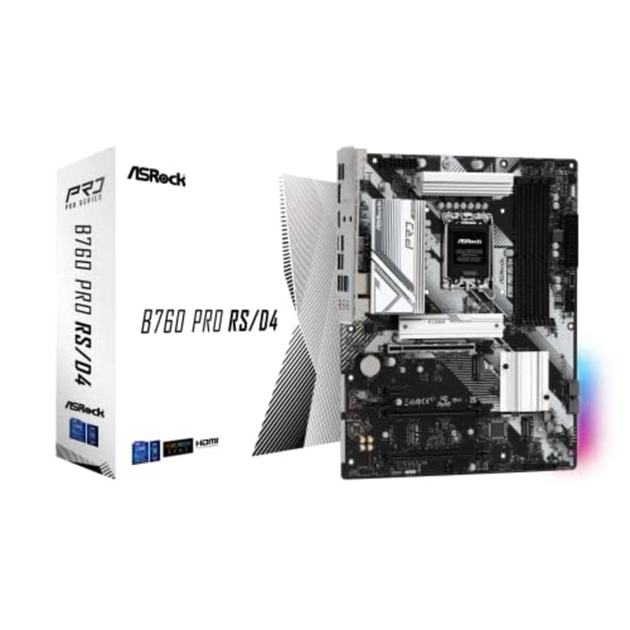 ASRock B760 Pro RS/D4 Motherboard, Compatible with Intel 12th and 13th Generation CPU (LGA1700), for $110 ASRock B760 Pro RS/D4 Motherboard, Compatible with Intel 12th and 13th Generation CPU (LGA1700), for $110