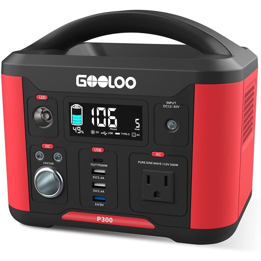 Gooloo 300W Portable Power Station for $150 Gooloo 300W Portable Power Station for $150