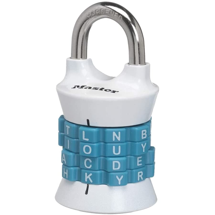 Master Lock Set Your Own Word Combination Padlock for $7 Master Lock Set Your Own Word Combination Padlock for $7