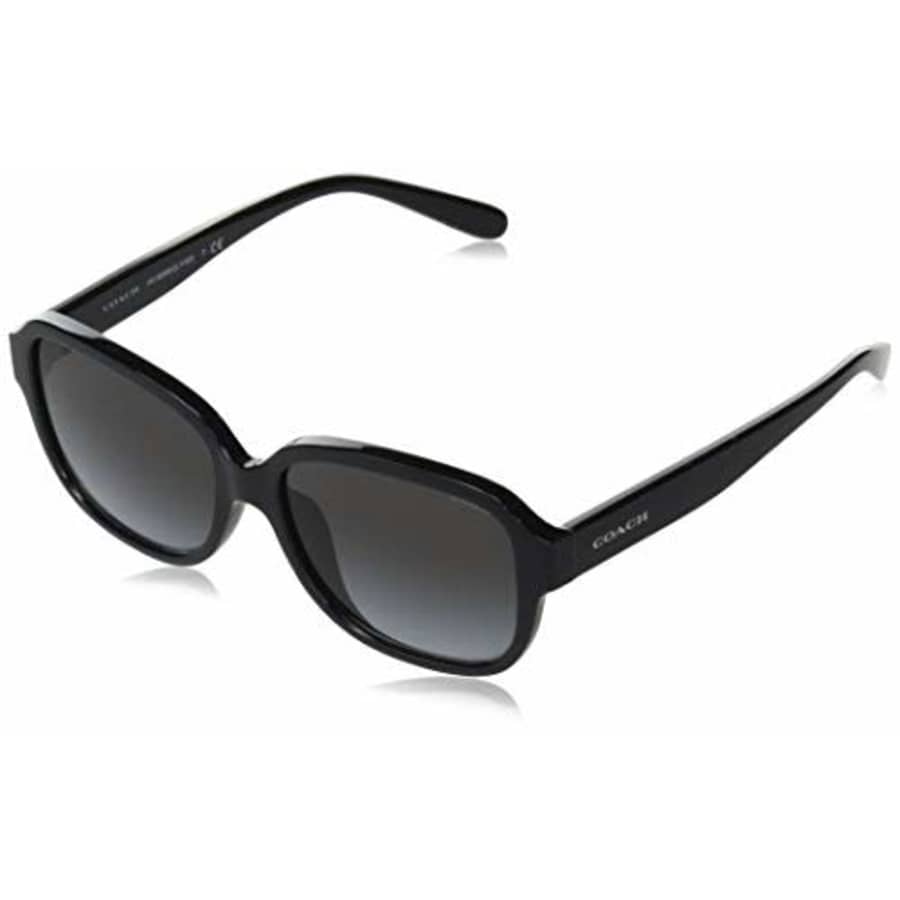 Coach Woman Sunglasses, Black Lenses Injected Frame, 57mm for $125 Coach Woman Sunglasses, Black Lenses Injected Frame, 57mm for $125