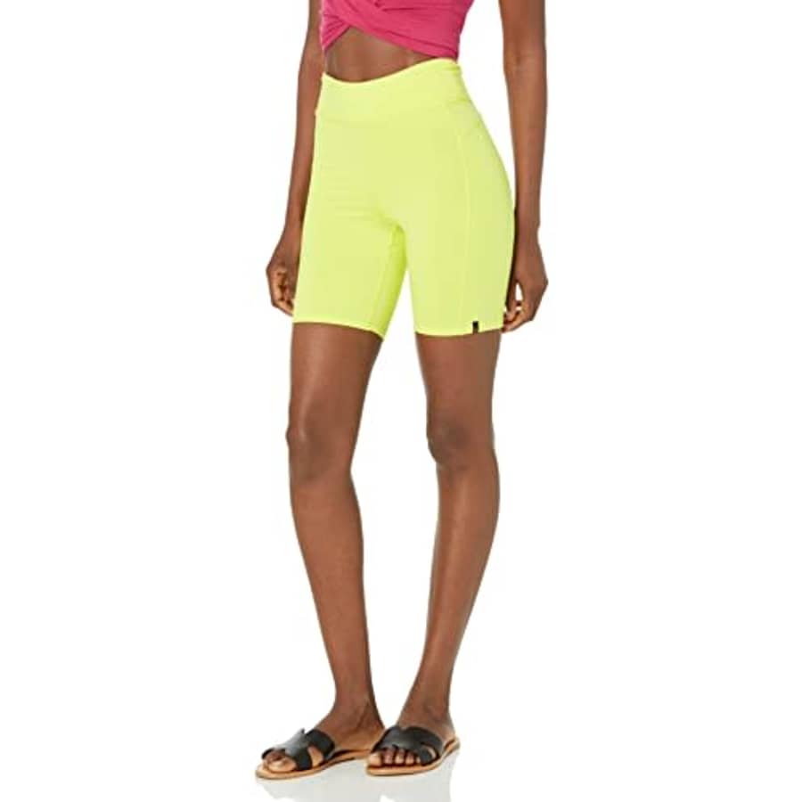 Volcom Women's Lived in Lounge --Bike Shorts, Lime, X-Large for $30