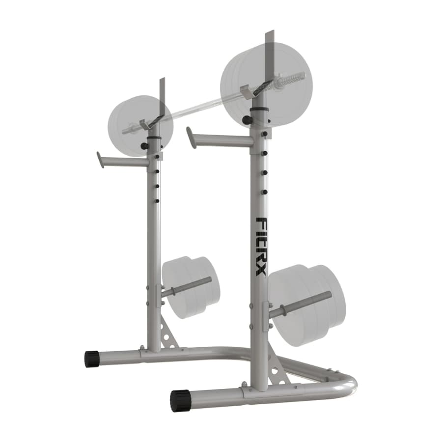 FitRx Adjustable Universal Squat Rack for $78 FitRx Adjustable Universal Squat Rack for $78