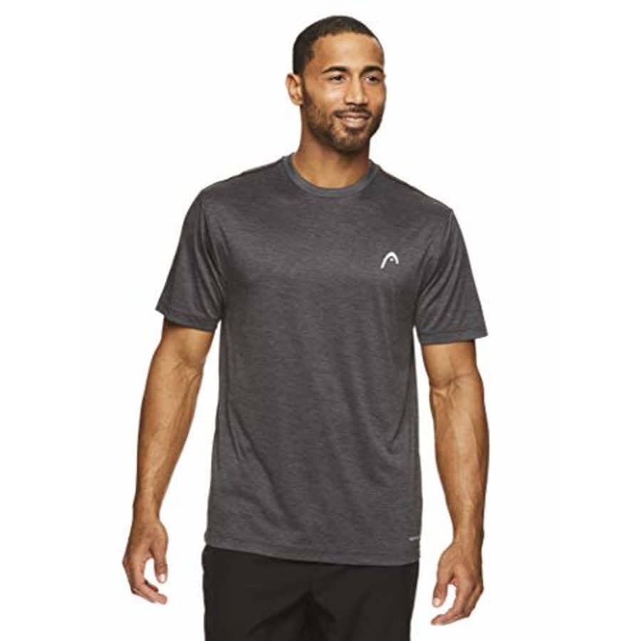HEAD Men's Hypertek Crewneck Gym Tennis & Workout T-Shirt - Short Sleeve Activewear Top - New York for $13