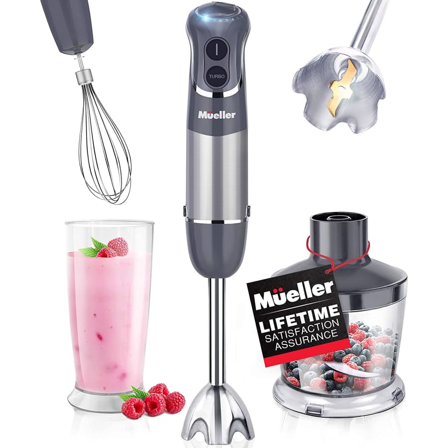 Mueller 4-in-1 Immersion Hand Blender: $30 Mueller 4-in-1 Immersion Hand Blender: $30