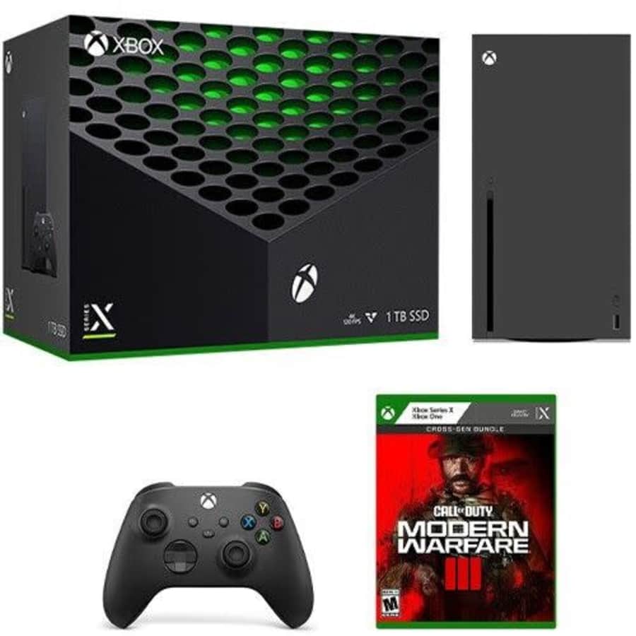 Xbox Series X Console + Call of Duty: Modern Warfare III Cross-Gen Bundle for $440 Xbox Series X Console + Call of Duty: Modern Warfare III Cross-Gen Bundle for $440