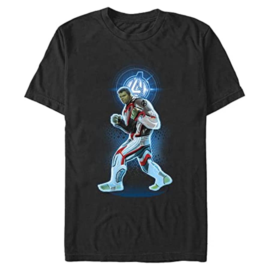 Marvel Big & Tall Avenger Hulk Men's Tops Short Sleeve Tee Shirt, Black, XX-Large for $8