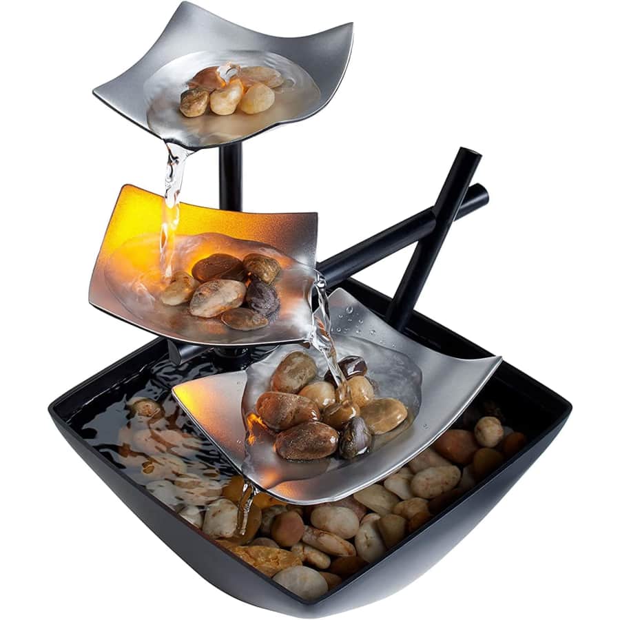 HoMedics 3-Tier Relaxation Tabletop Indoor Fountain for $30