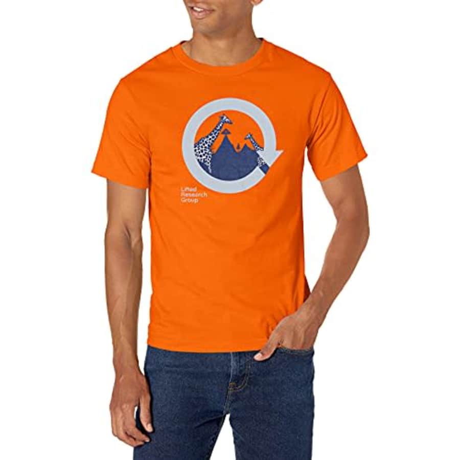 LRG Research Group Men's Graphic Design Logo T-Shirt, Orange Lifted G, S for $18 LRG Research Group Men's Graphic Design Logo T-Shirt, Orange Lifted G, S for $18