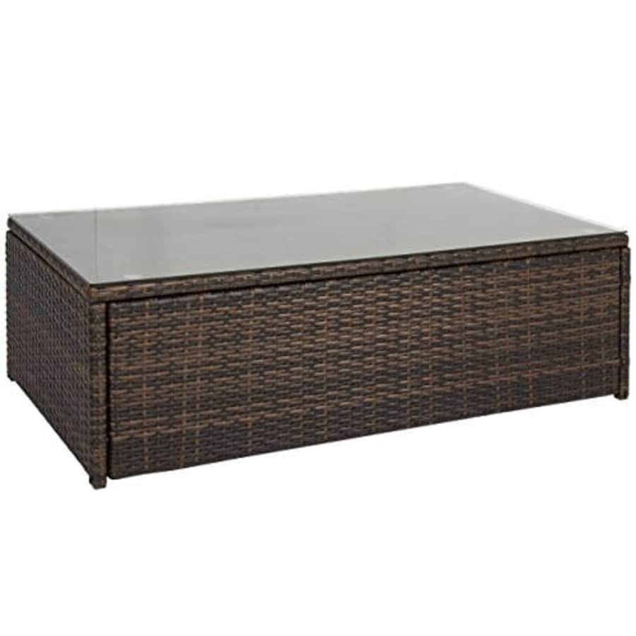 Best Choice Products All-Weather Wicker Indoor Outdoor Coffee Table for Patio, Living Room for $306