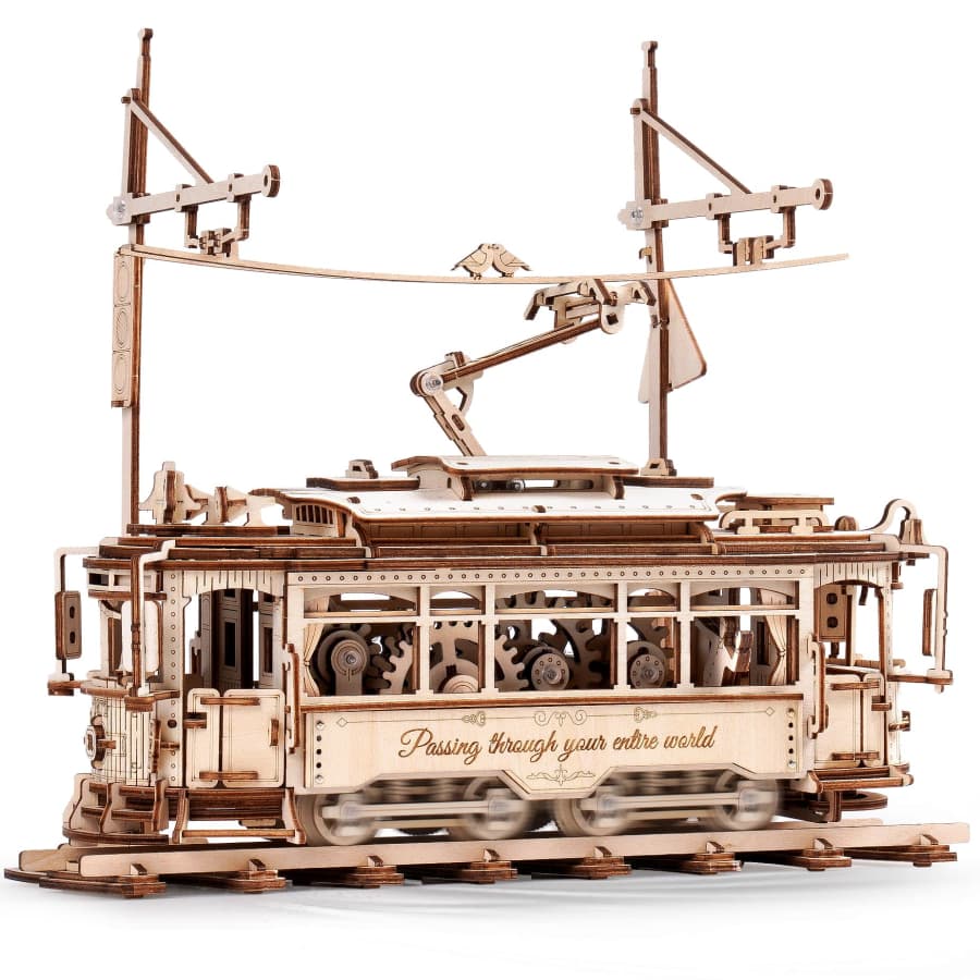 Classic City Tram 3D Wooden Puzzle for $35
